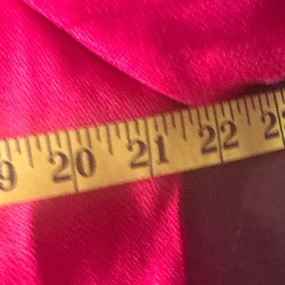 Lauren Ralph Lauren Blazer SZ16 Red Linen Nautical Gold Button Bullion Crest - Picture 13 of 15